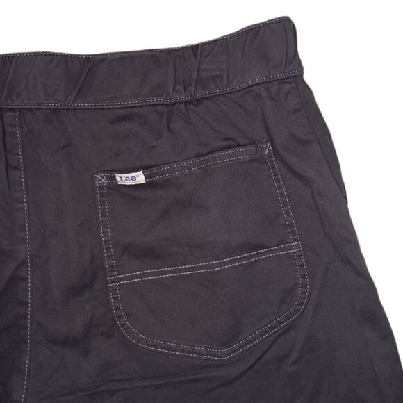 Lee Womens Size 16 M Shorts Black Utility Lux Comfort Flex Waist High Rise - Picture 4 of 14